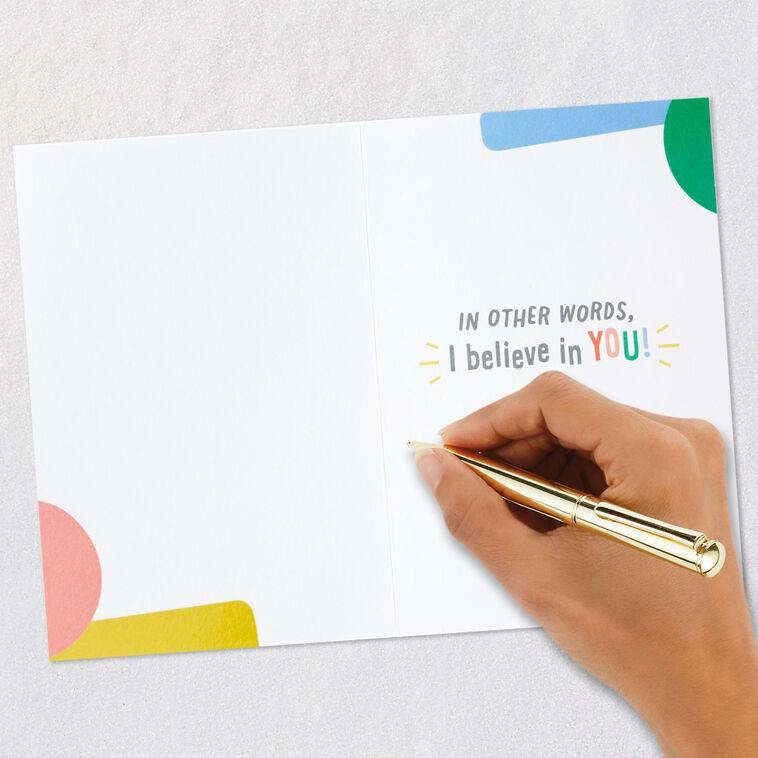 Little World Changers™ I Believe in You Good Luck Card, , large image number 6