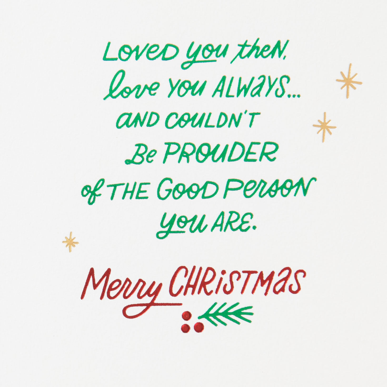 Grandson, Proud of the Good Person You Are Christmas Card, , large image number 2