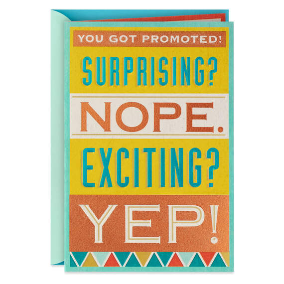 Not Surprising Promotion Congratulations Card, , large image number 1