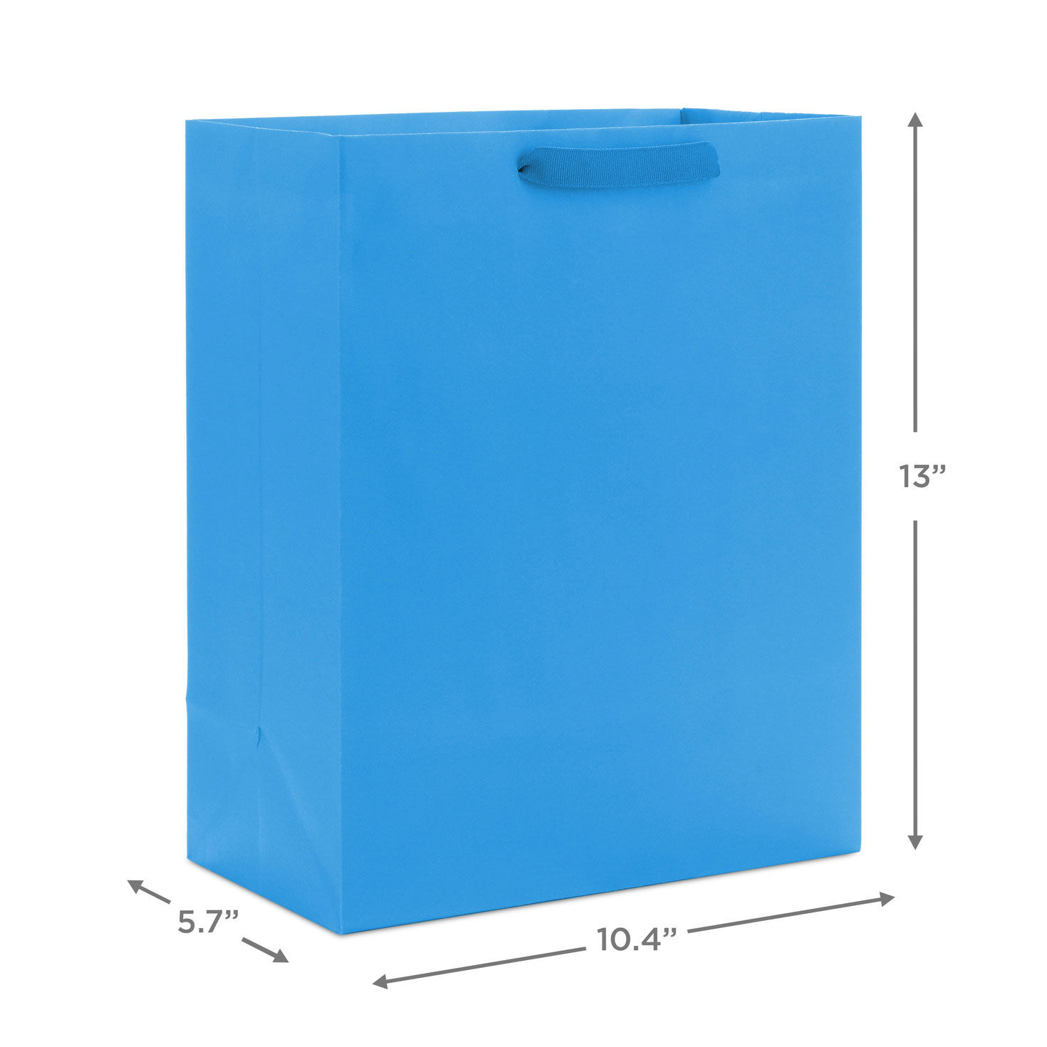 13" Royal Blue Large Gift Bag, Royal Blue, large image number 3