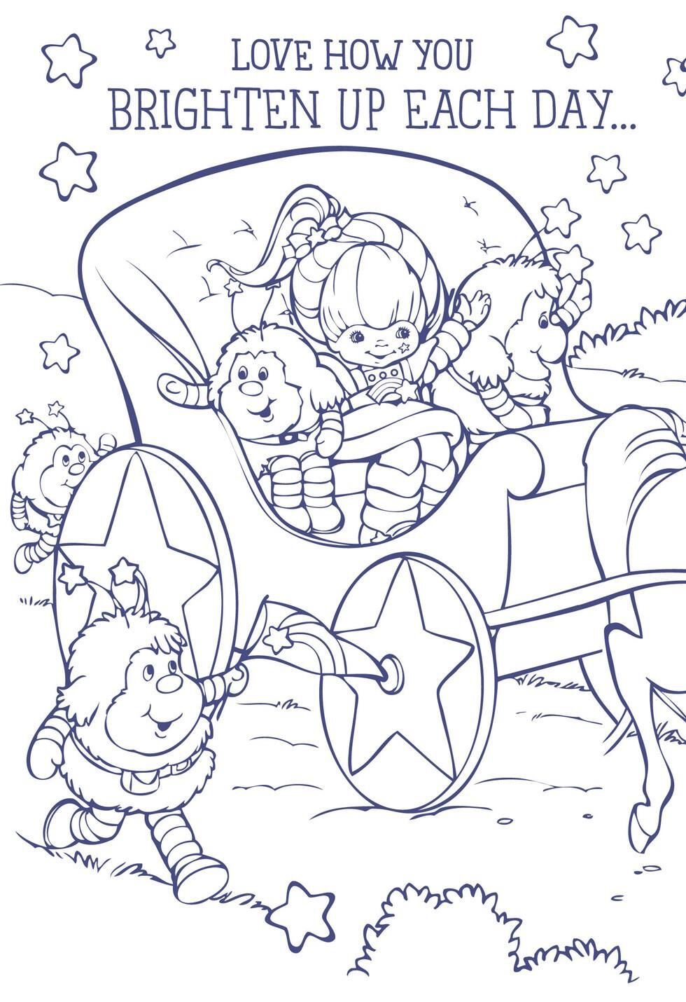 Coloring Rainbow Bright Rainbow Brite Hallmark