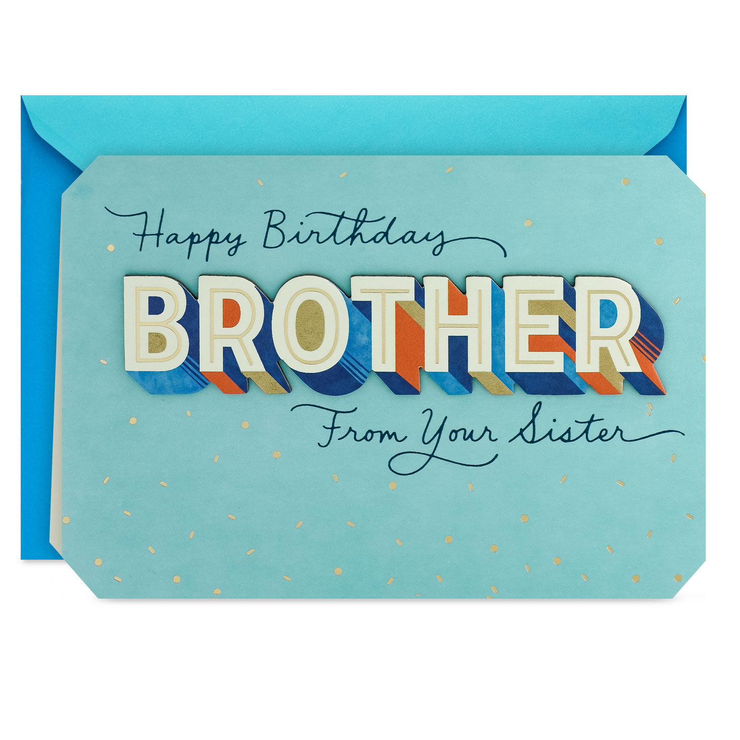You Mean the World to Me Birthday Card for Brother from Sister