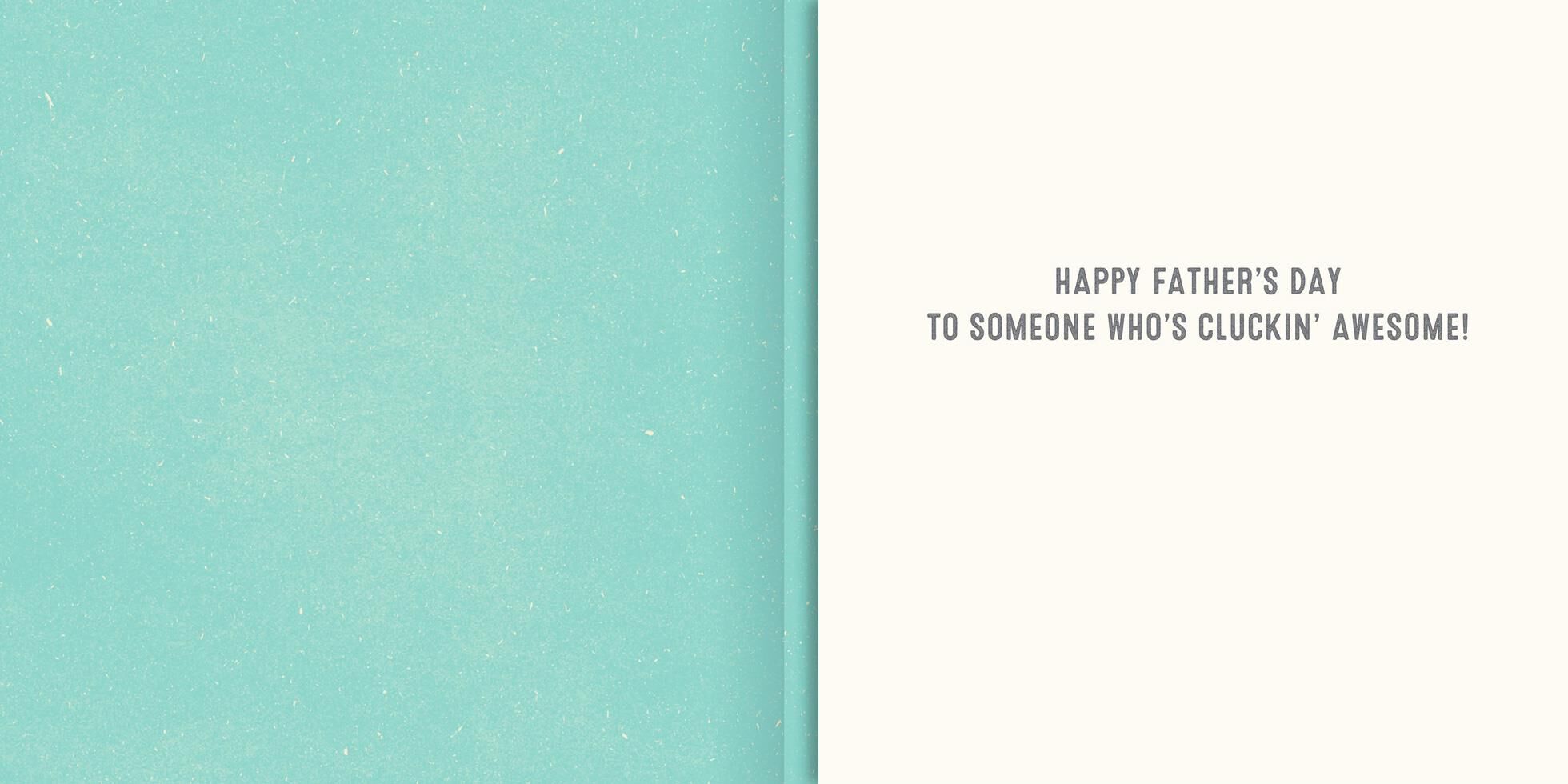 Awesome Chickens Funny Musical Father's Day Card
