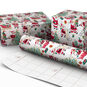 Santa's To-Dos on White Jumbo Christmas Gift Wrap Wrapped pkg image number 2