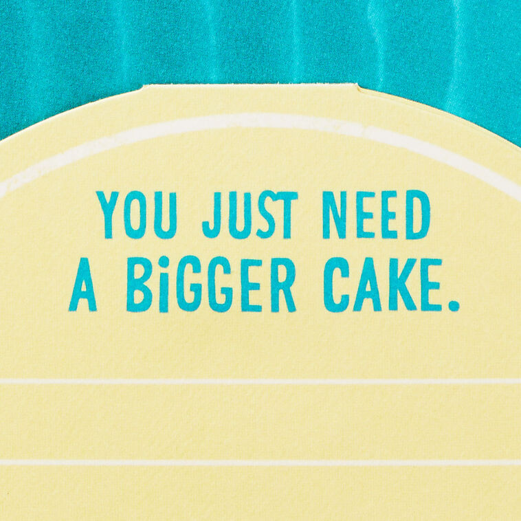 Flaming Candles on Cupcake Funny Pop-Up Birthday Card Sentiment image number 3