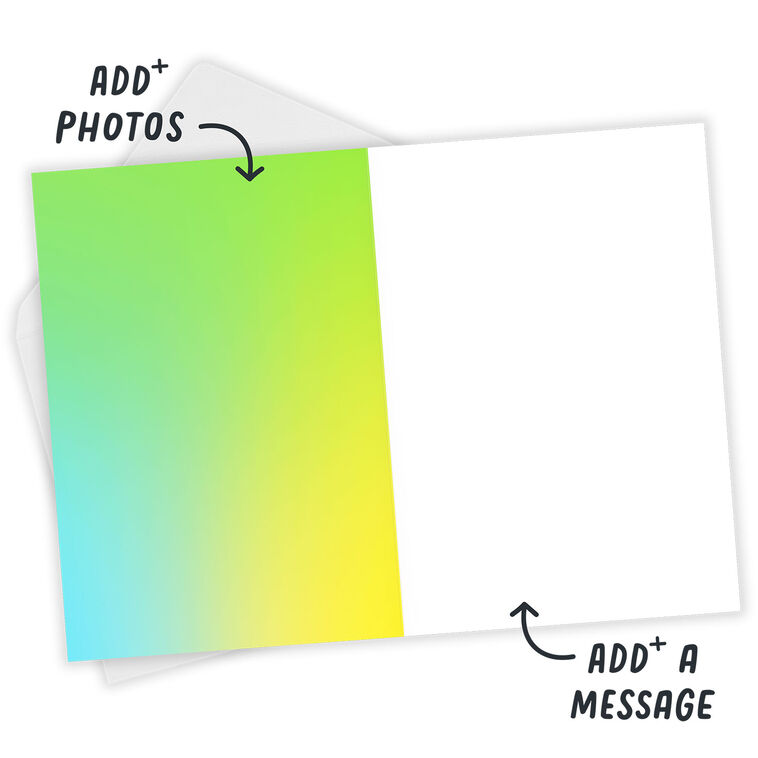 Personalized Rainbow Frame Photo Card  image number 4