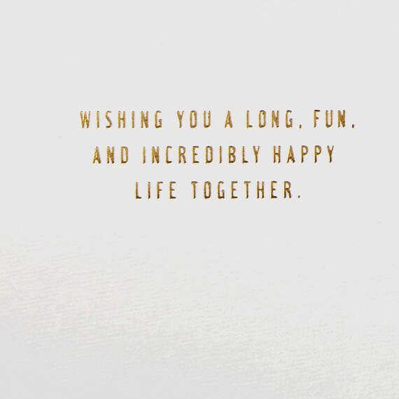 Wishing You a Happy Life Together Wedding Card, , large image number 2
