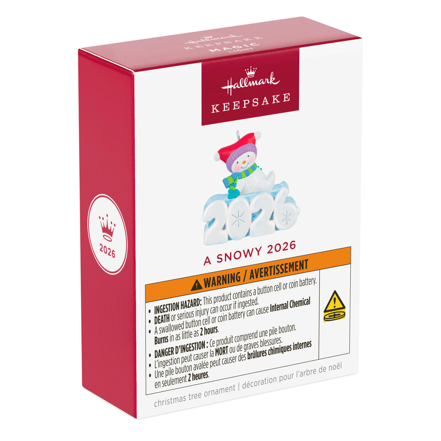 Snowman on 2026 Keepsake Ornament package fornt image number 8