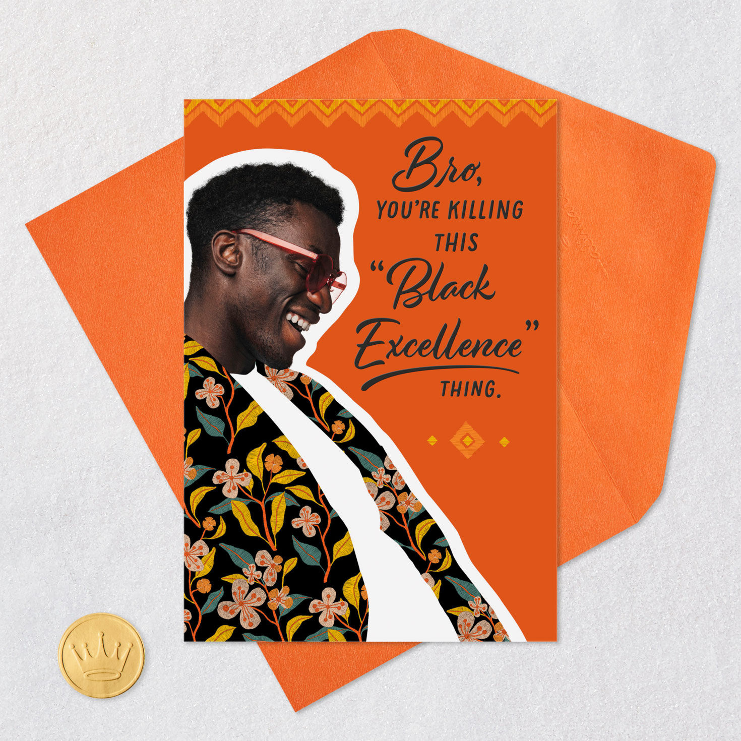 Black Excellence Birthday Card for Him, , large image number 5