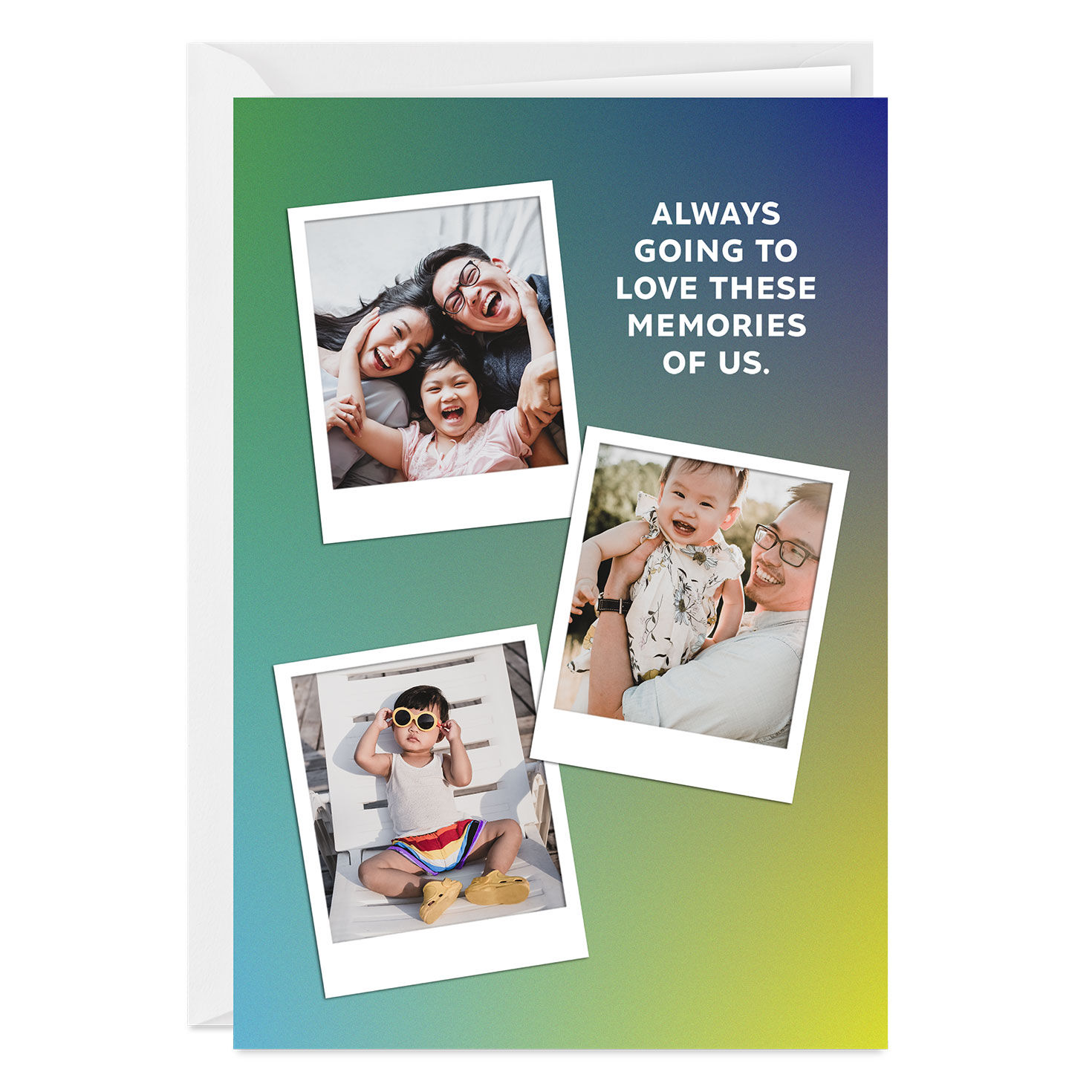 Personalized Photo Collage Blank Photo Card