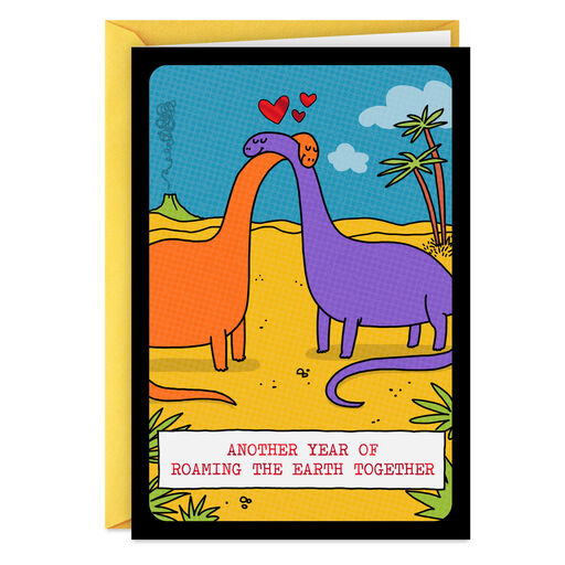 Another Year of Roaming the Earth Together Funny Anniversary Card, 