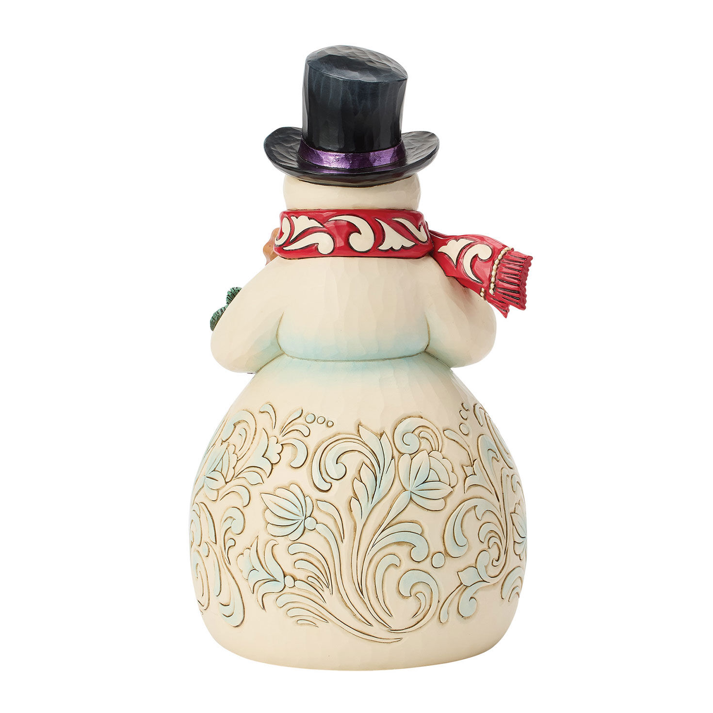 Snowman With Gingerbread Cookies Jim Shore Statue Back image number 2