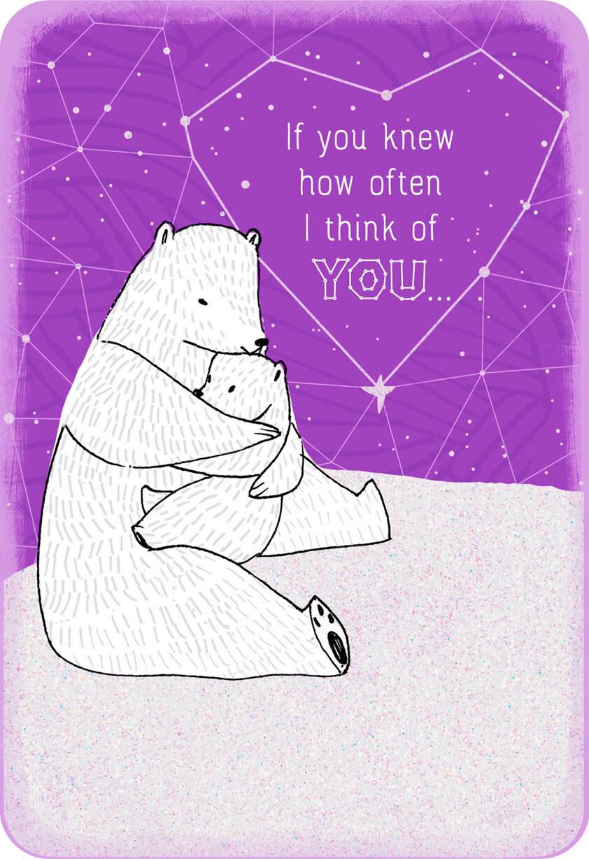 Hugging Bears Thinking of You Card