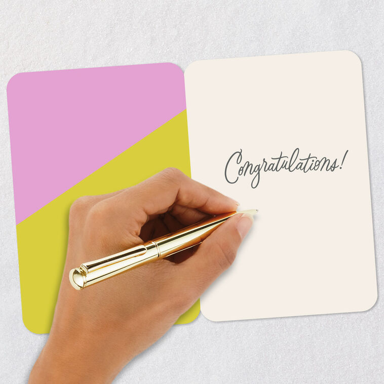Colorful Lettering Congratulations Card Signing card image number 6