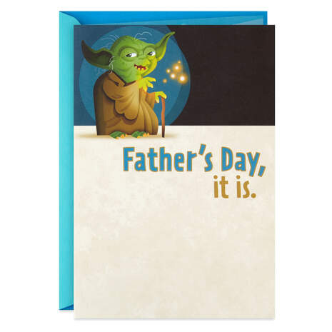 Star Wars™ Yoda Pop Up Father's Day Card, , large