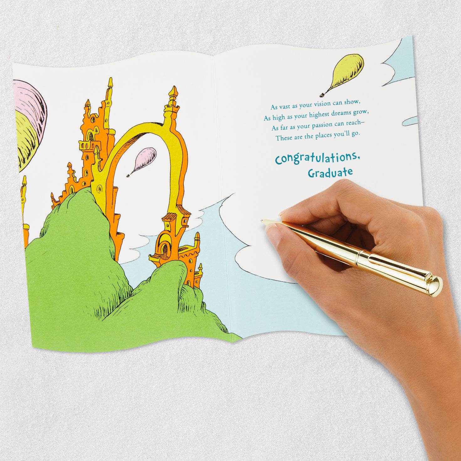 Dr. Seuss Oh The Places You'll Go Graduation Card  image number 6