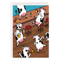Partying Cows Funny Custom Celebration Card, , large image number 1