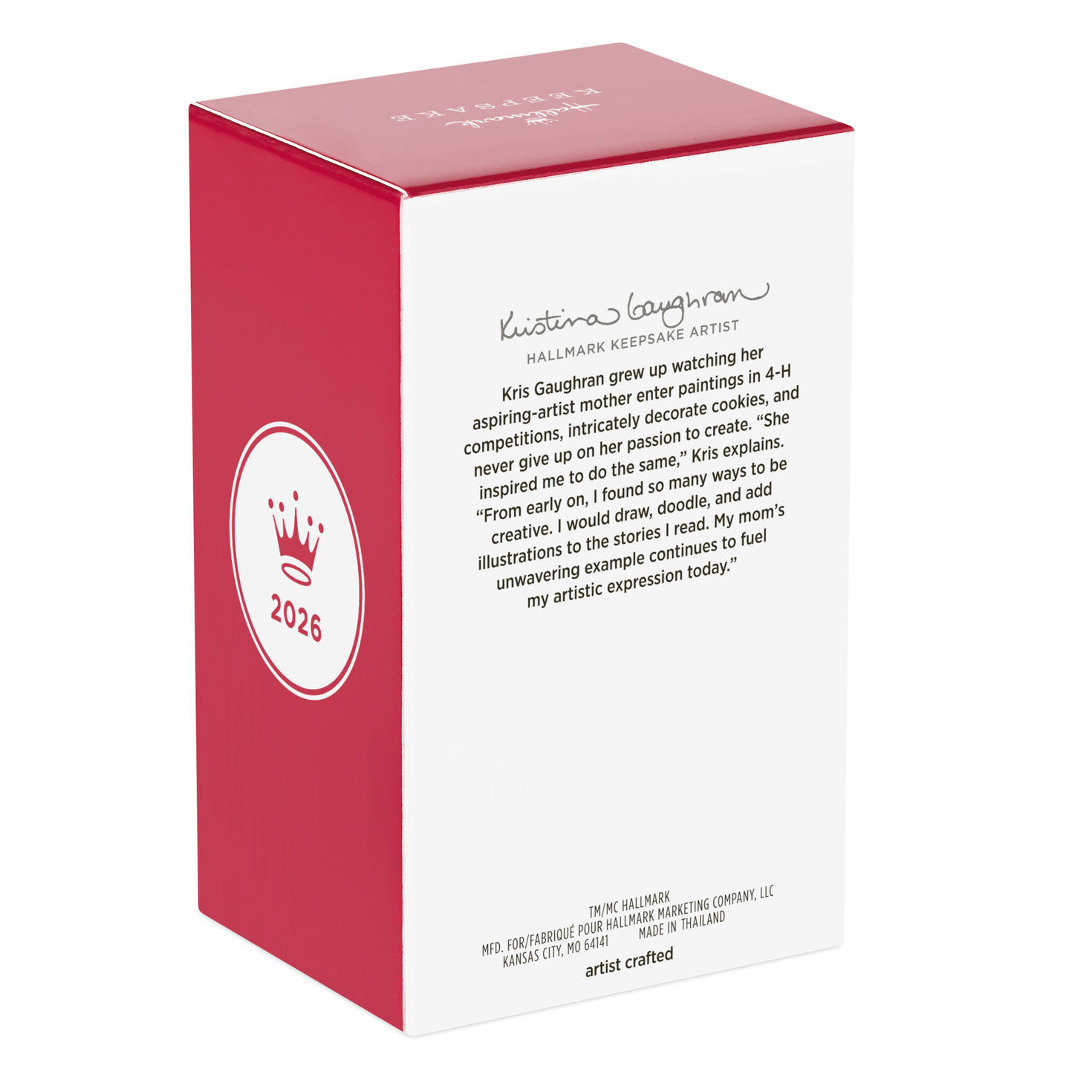 Ariel With Prince Eric Statue Keepsake Ornament Package Back image number 8