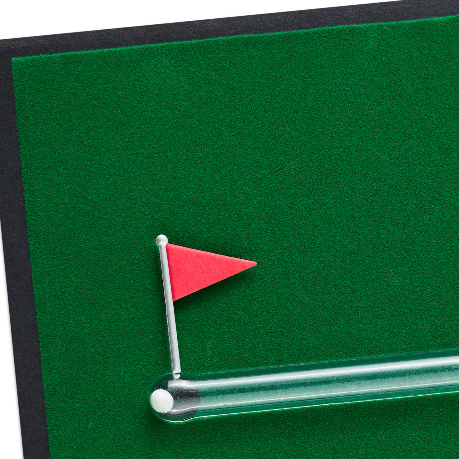 Green and Gold Golf Putter Pun Birthday Card Card Front Detail image number 4