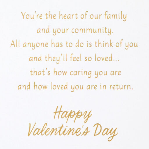 Heart of Our Family Valentine's Day Card for Grandma, 