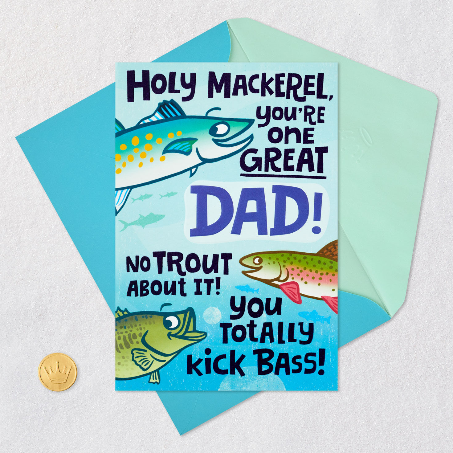 Holy Mackerel Fishing Funny Birthday Card for Dad for only USD 5.99 | Hallmark