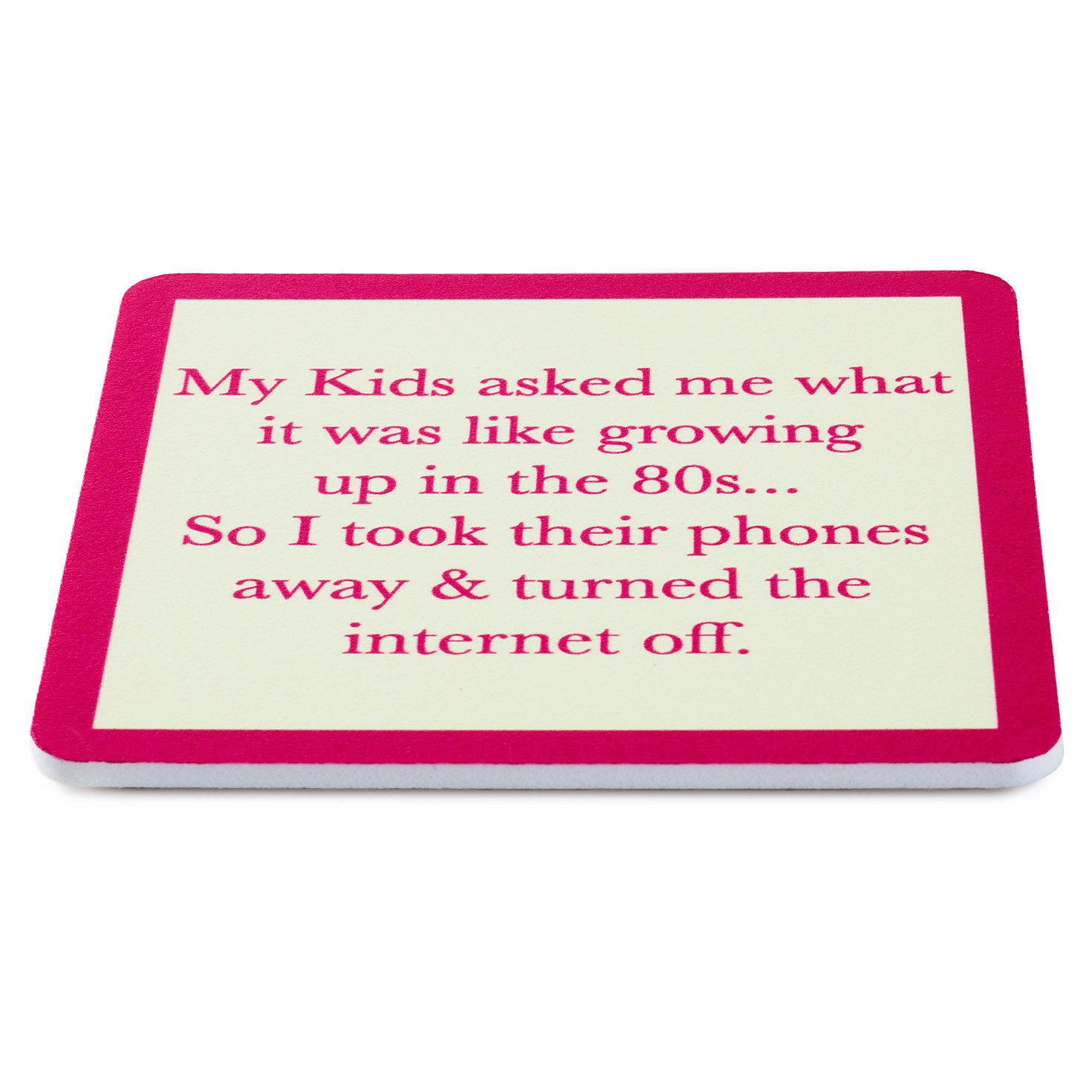 Drinks on Me Growing Up in the '80s Funny Coaster, , large image number 2