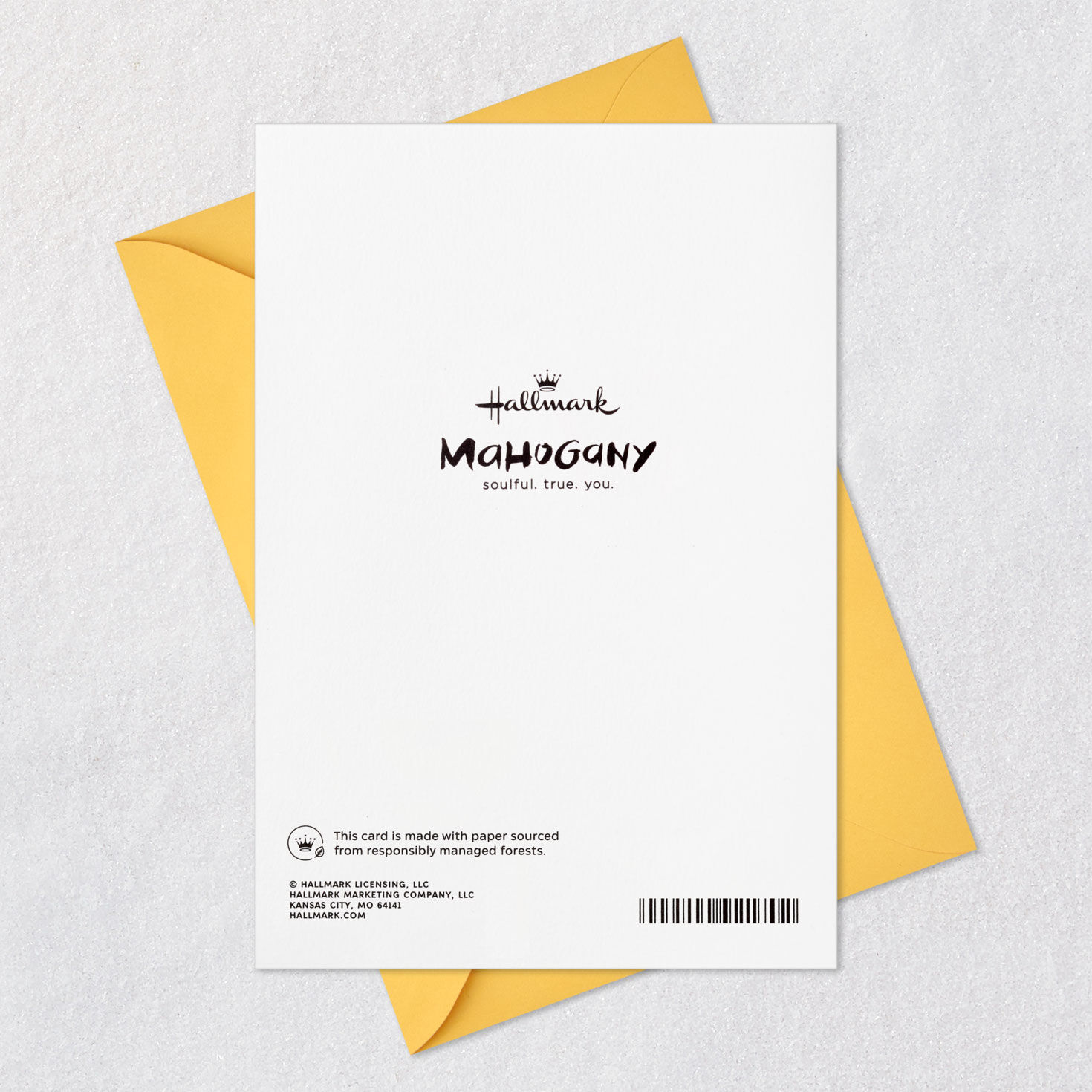 Sun and Abstract Landscape Congratulations Card Card Back with Envelope image number 7