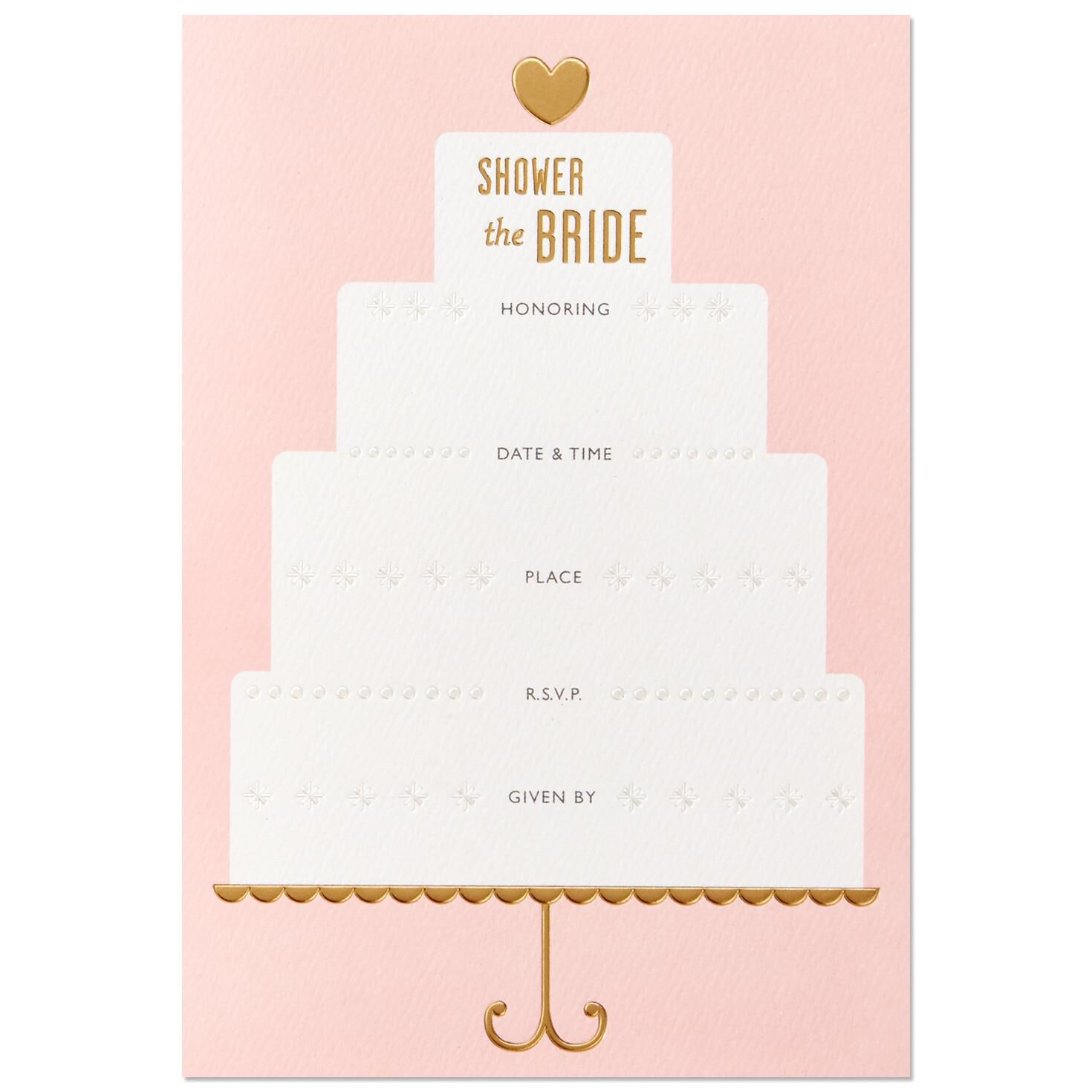 Hallmark bridal shower invitations clearance