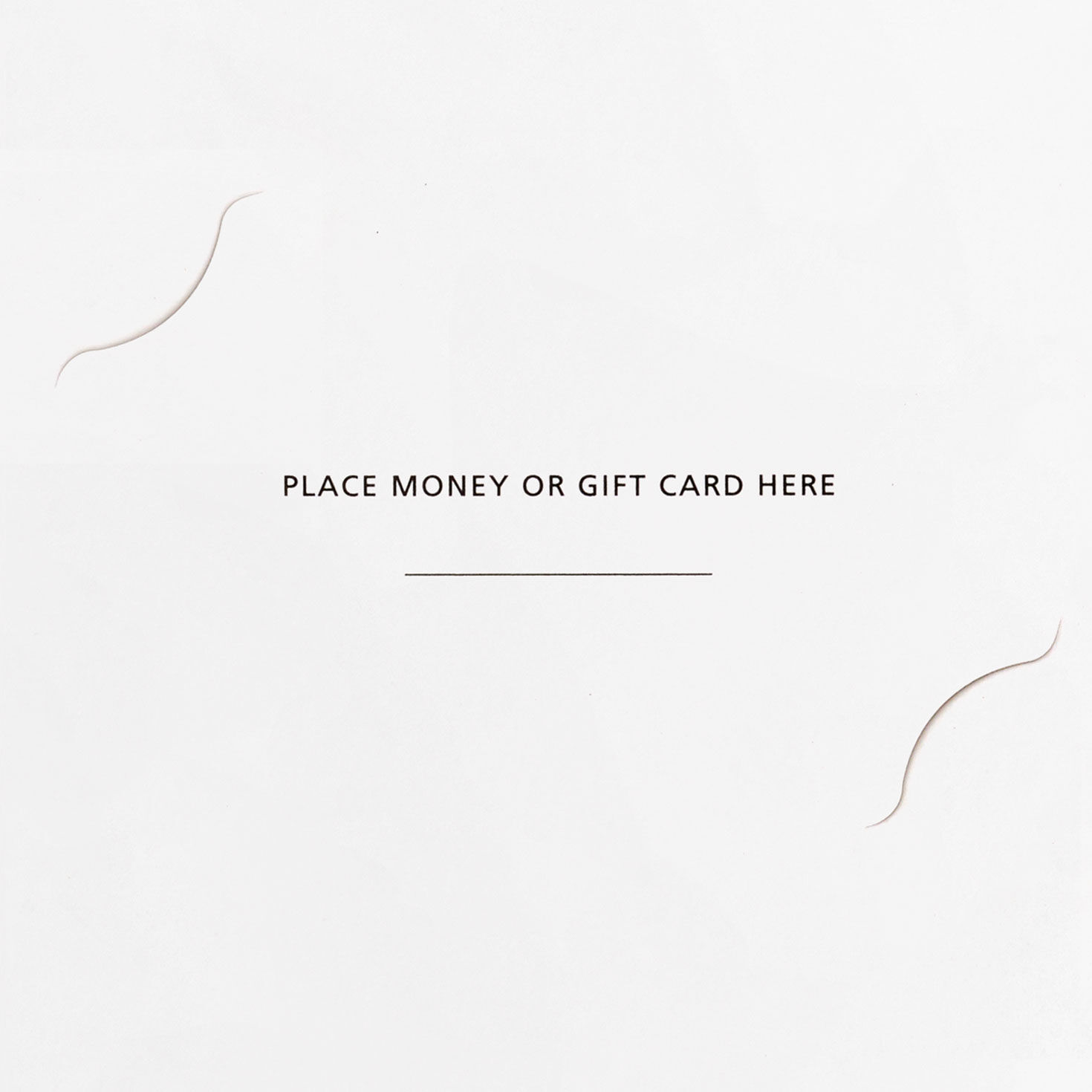 Snowflakes on Tan Money-Holder Christmas Cards, Pack of 6, , large image number 4