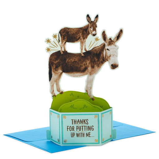 Little Pain In the Ass Funny 3D Pop-Up Card for Parent, 
