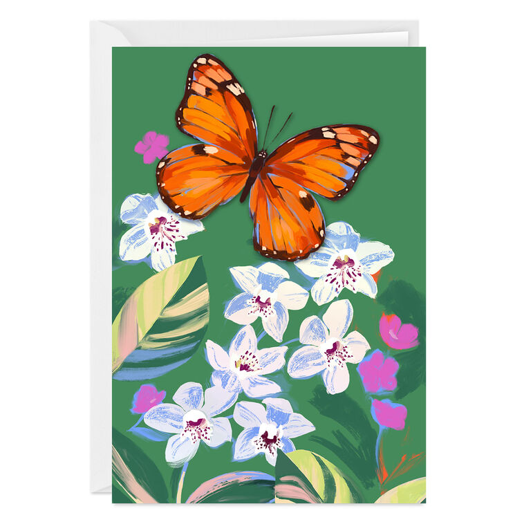 Butterfly Garden Custom Card