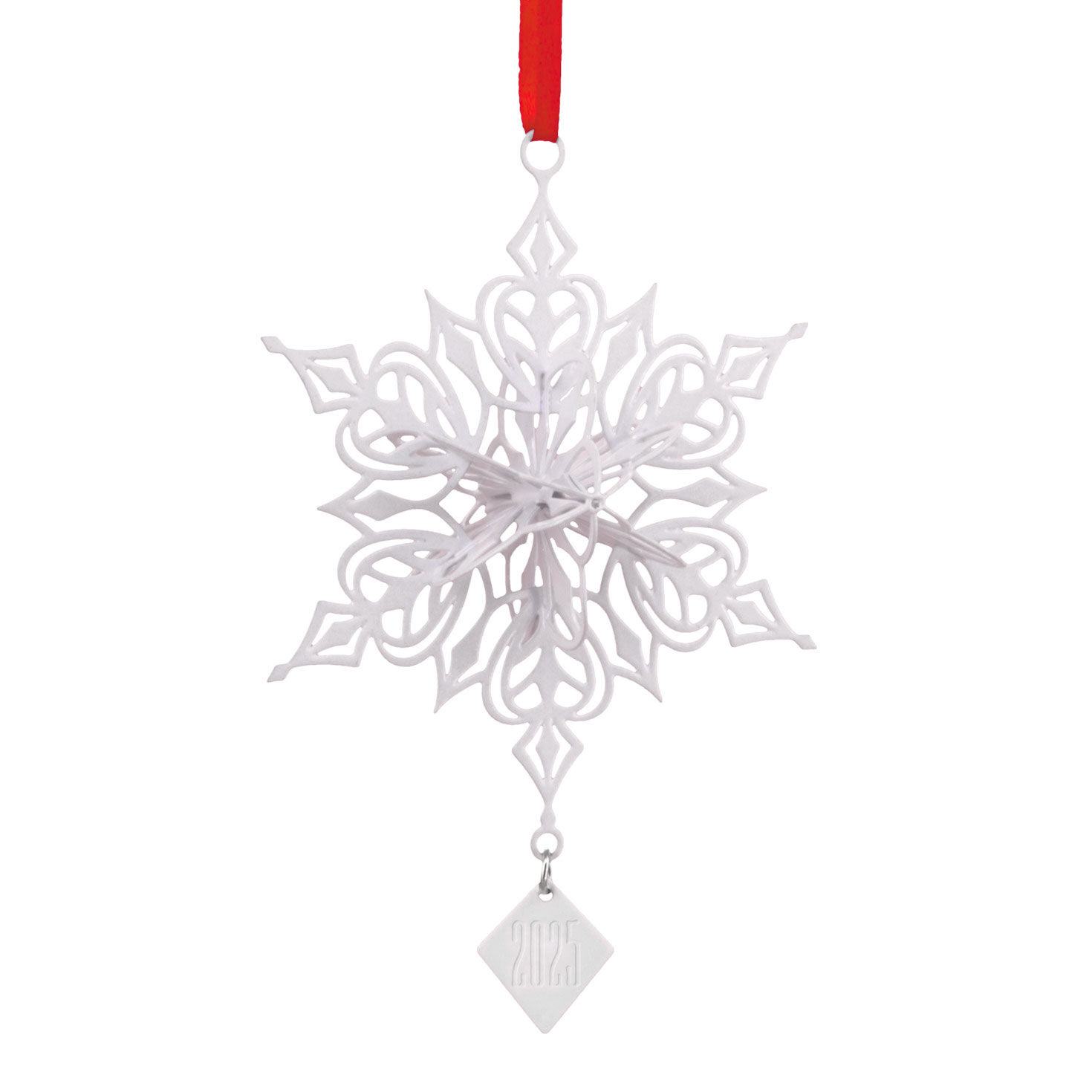 Dimensional Snowflake 2025 Metal Hallmark Ornament