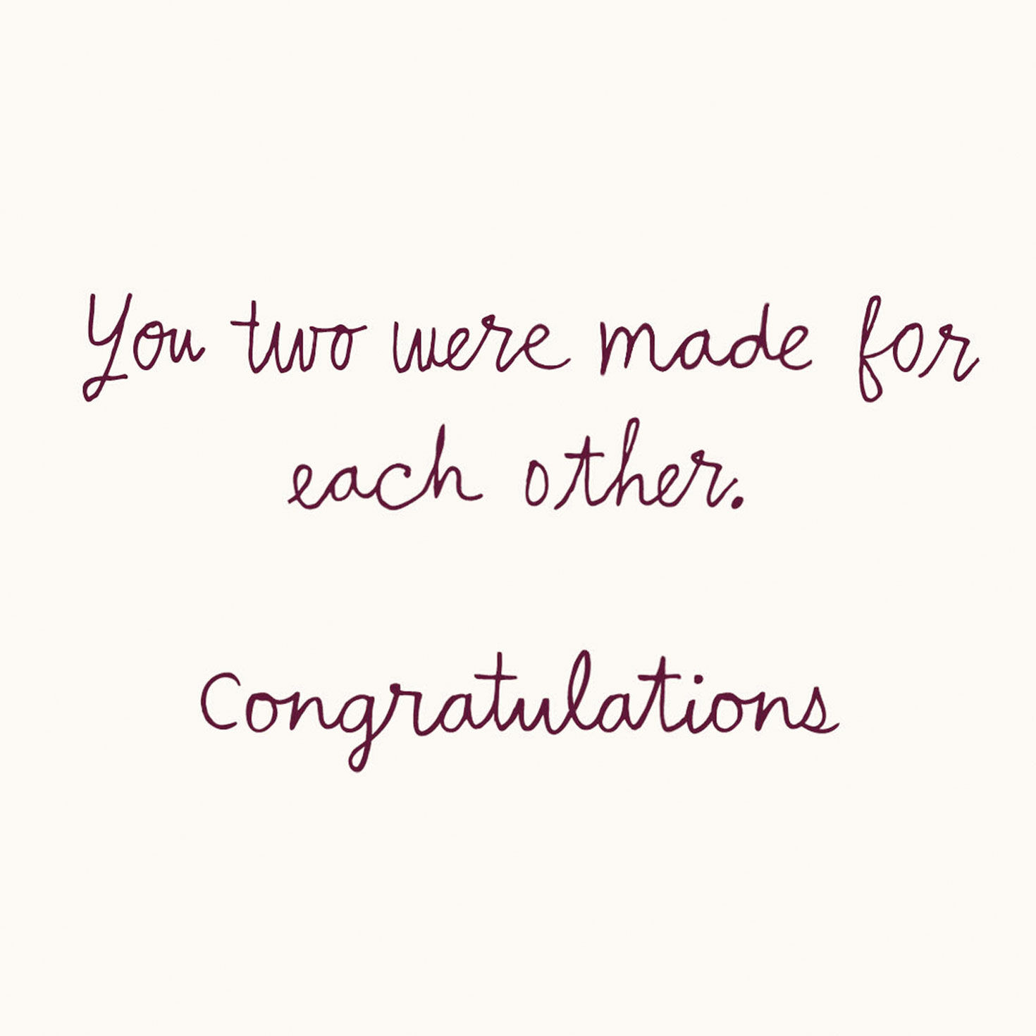 Made for Each Other Wedding or Engagement Card, , large image number 2