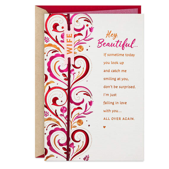 Hey, Beautiful Valentine's Day Card for Wife, , large image number 1