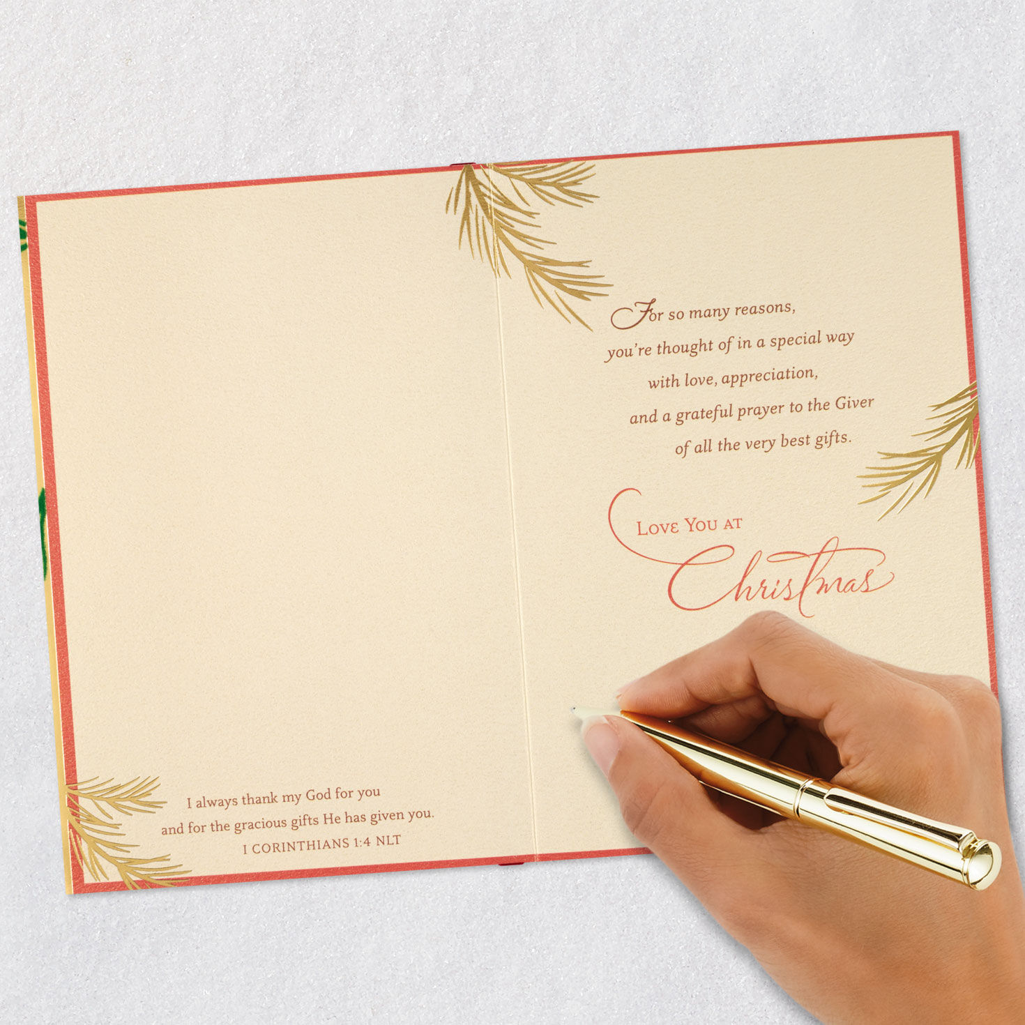 Festive Ornament Christmas Card for Mom Signing card image number 8
