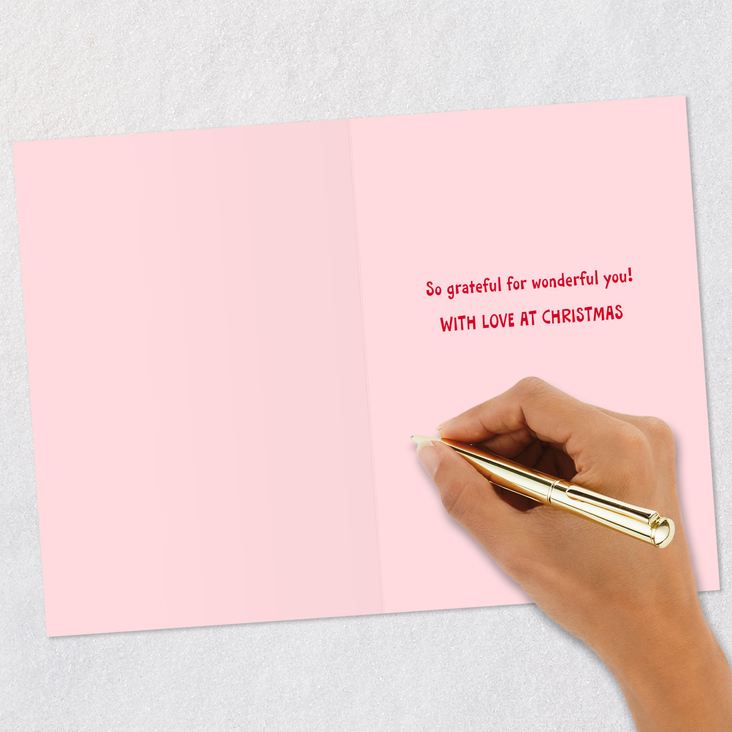 Deer in Sweater and Socks Christmas Card Signing card image number 6