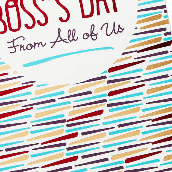You Care About Us and Our Work Boss's Day Card From All, , large image number 4