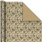 Kraft Greenery/Flecks Holiday Reversible Gift Wrap Roll Square image number 1