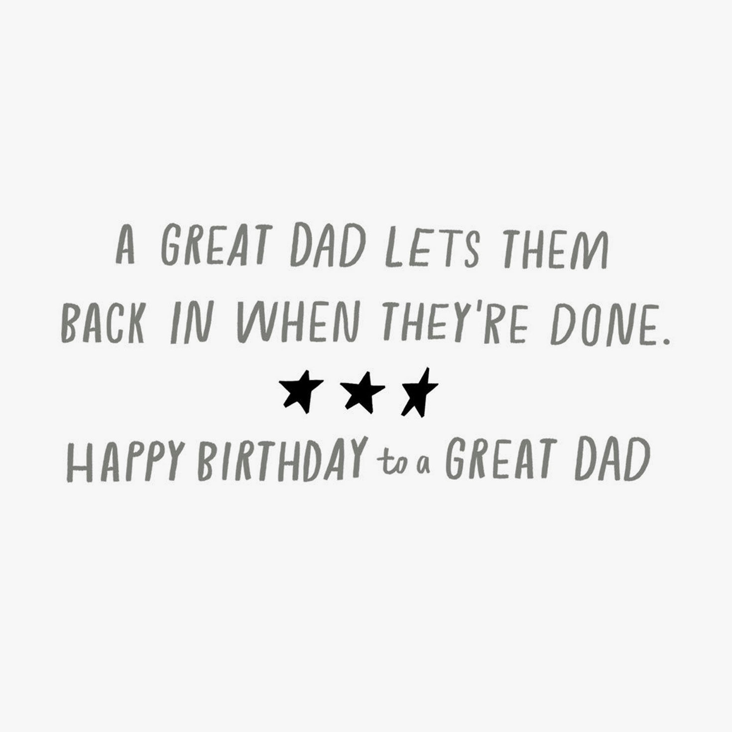 Children Swinging Funny Birthday Card for Dad Sentiment image number 2