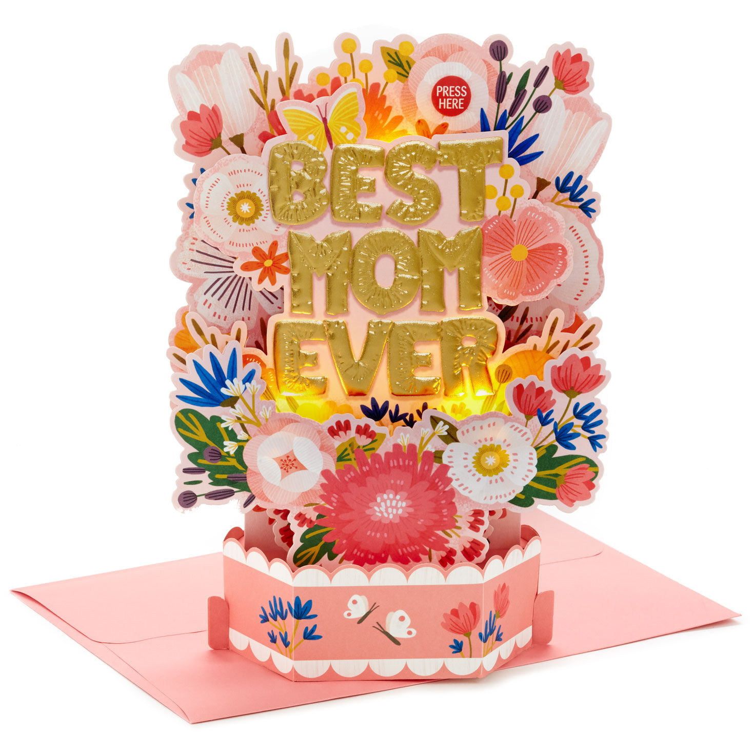 Best Mom Ever Musical 3D Pop-Up Card With Light for only USD 9.99 | Hallmark
