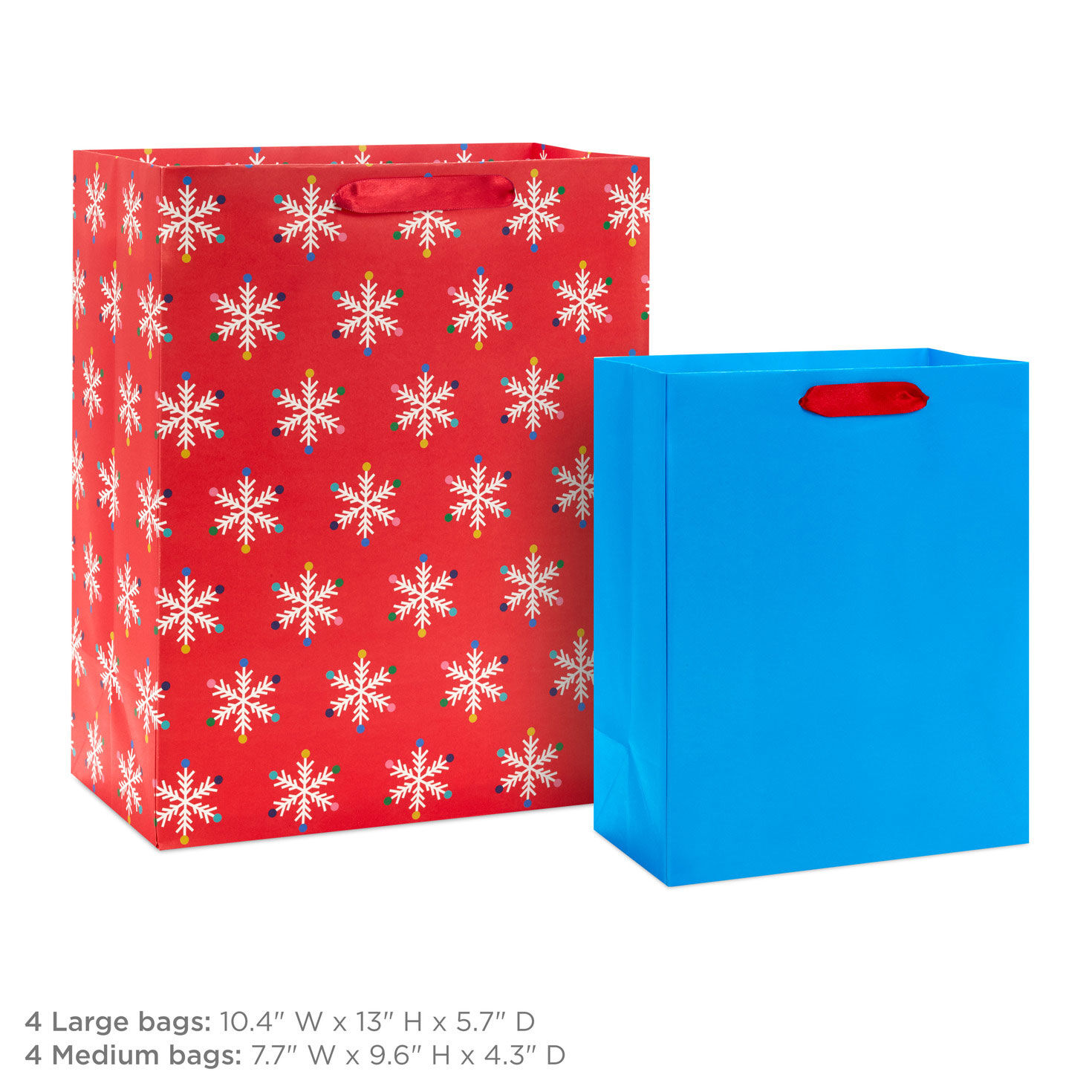 Bright Holiday 8-Pack Assorted Gift Bag Bundle, , large image number 4