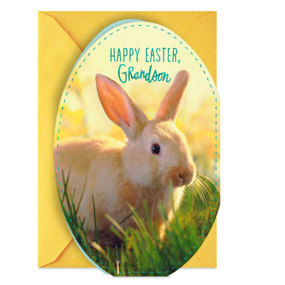 Happy and Loved Easter Card for Grandson, , large image number 1