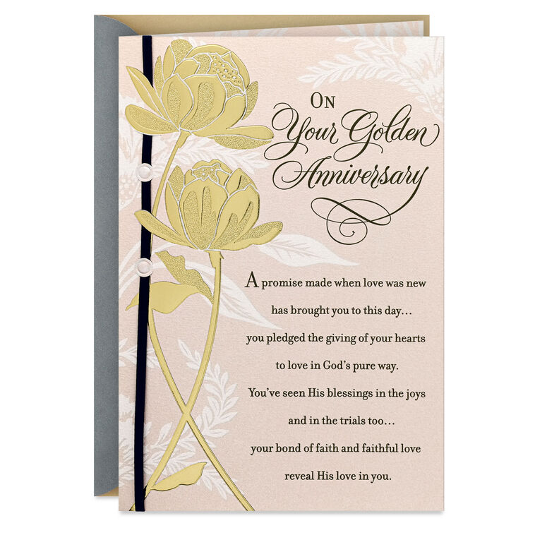 A Love Beyond Compare Religious 50th Anniversary Card