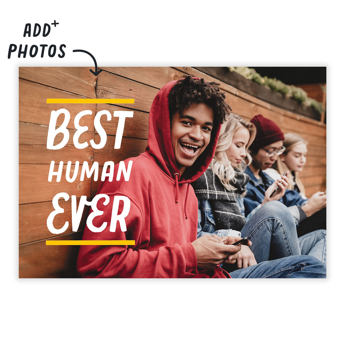 Personalized Best Ever Fun Lettering Photo Card  image number 2