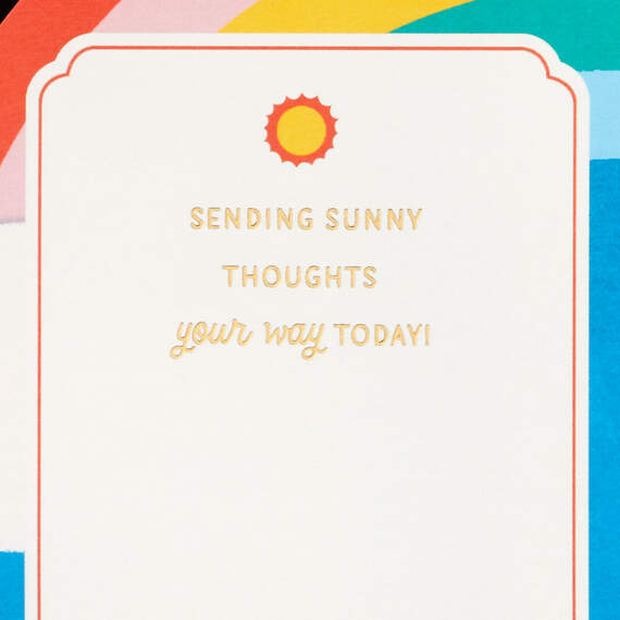 Sending Sunny Thoughts Your Way 3D Thinking of You Card, , large image number 3