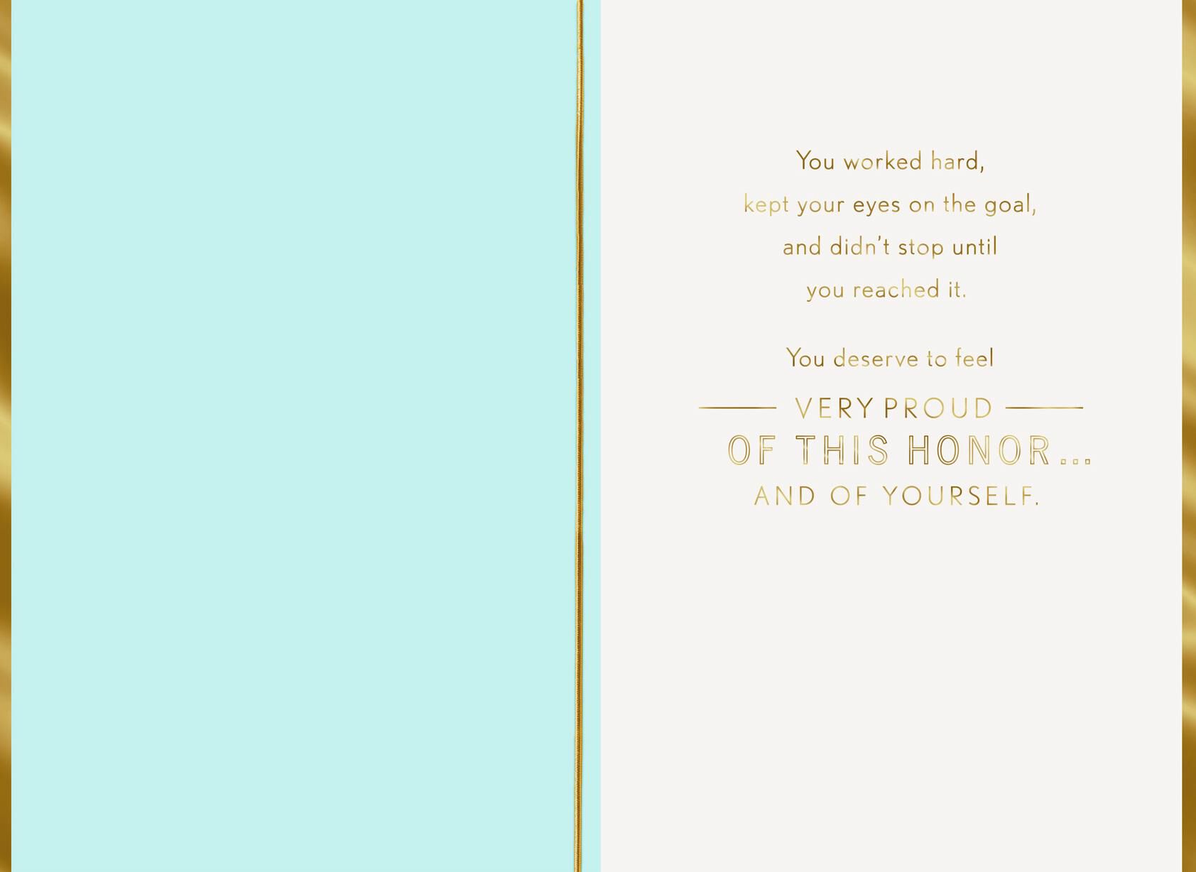 Marble Design Doctorate Graduation Card
