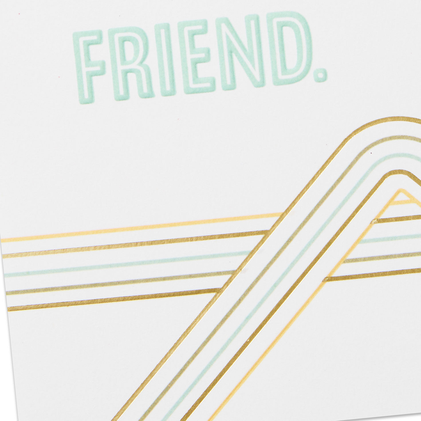Concentric Squares Amazing Friend Friendship Card Card Front Detail image number 6