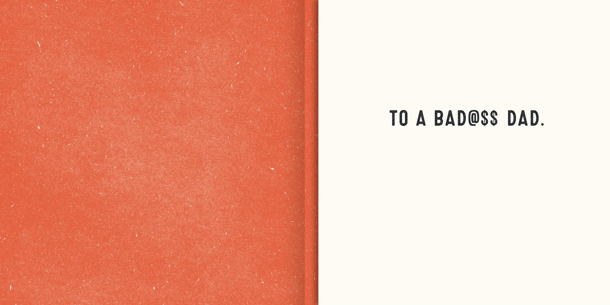 Classic Car Bad Ass Dad Musical Father's Day Card