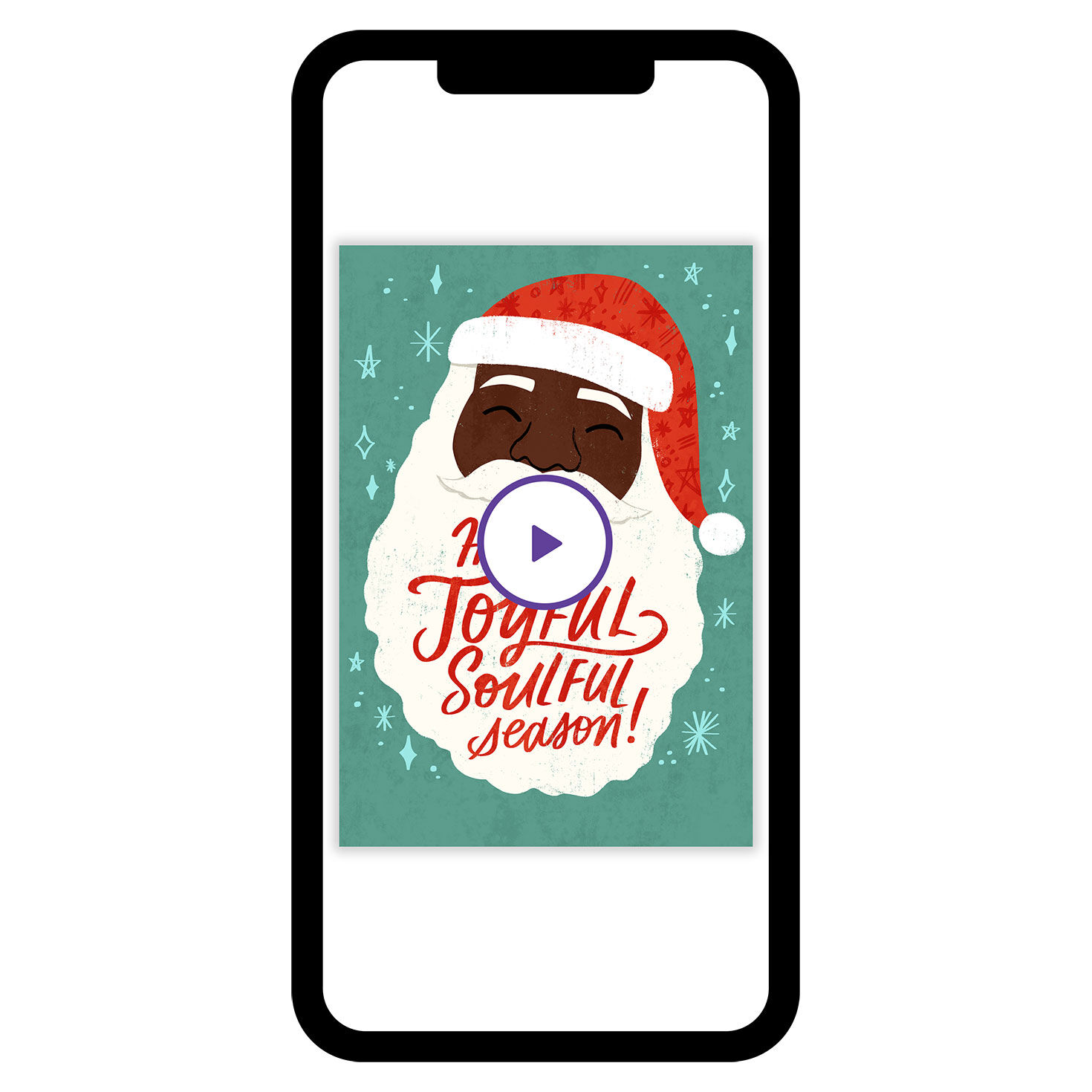 Soul Season Santa Custom Christmas eCard