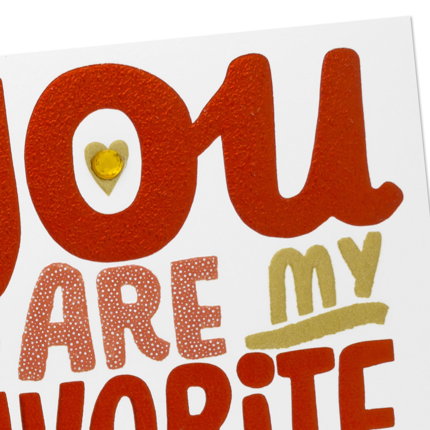 Hearts and Lettering Valentine's Day Card Card Front Detail image number 4